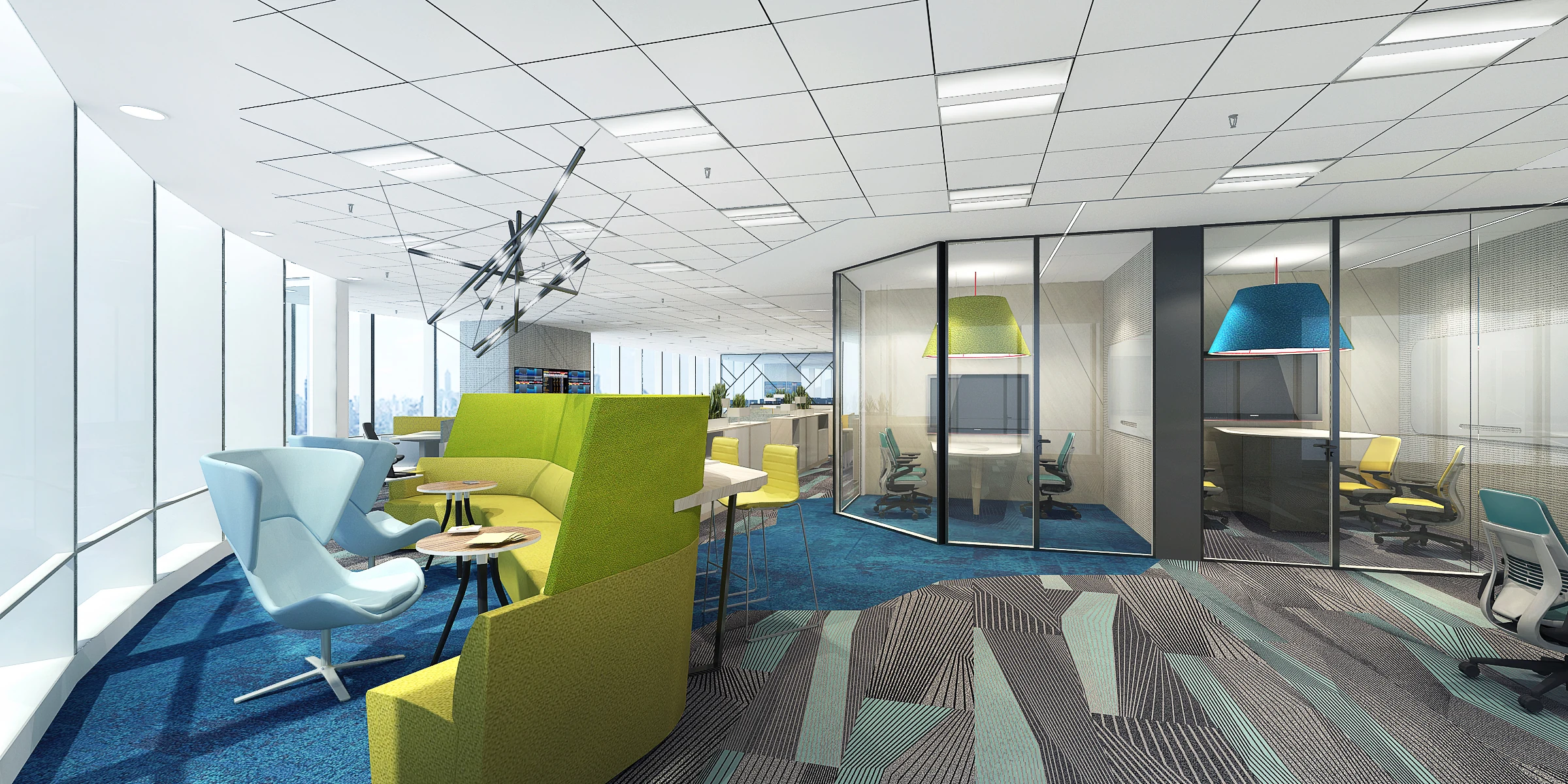 AllianceBernstein Jakarta Workplace — Client lounge