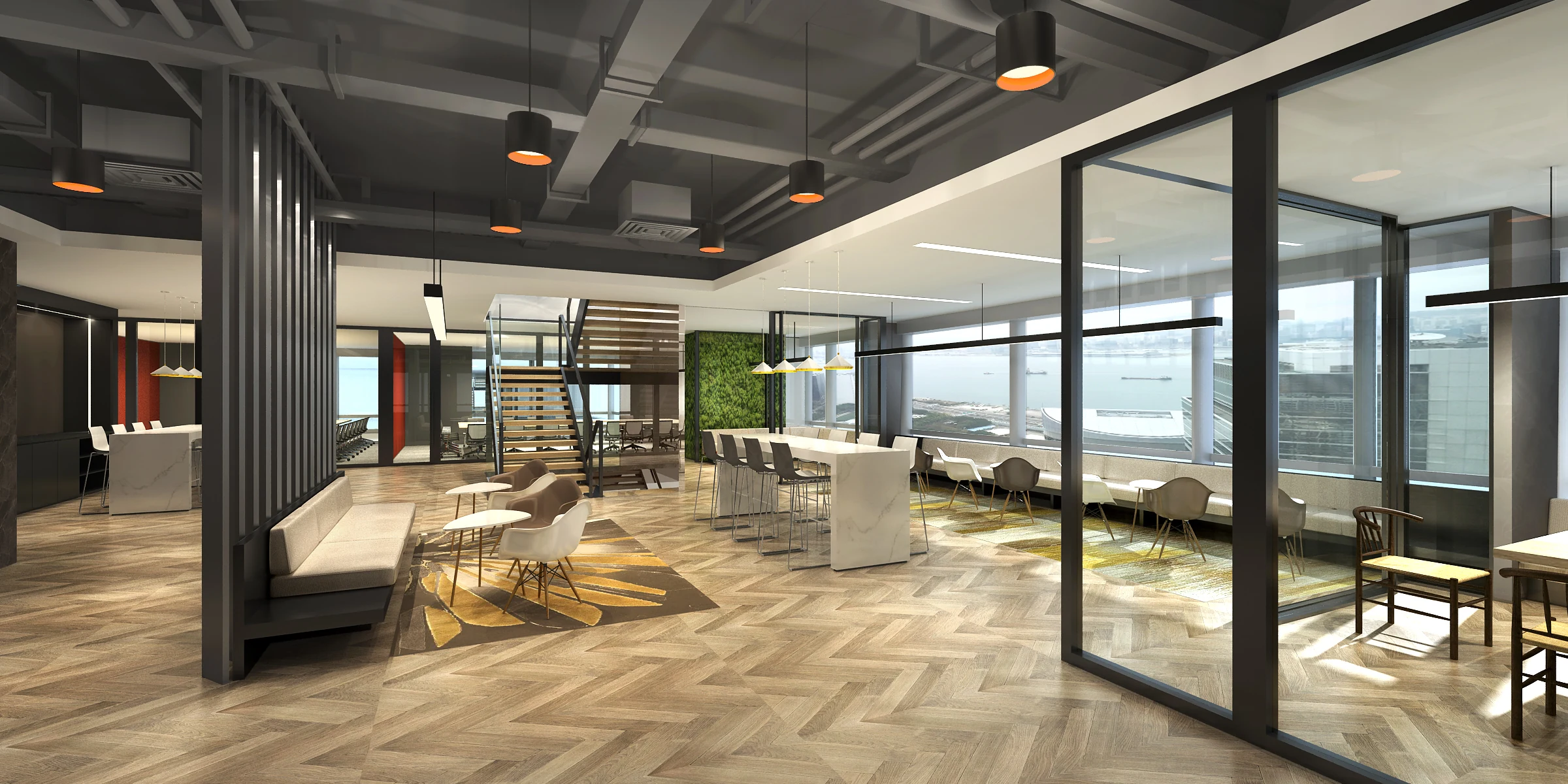 Baker McKenzie Jakarta Legal Workplace — Social breakout area