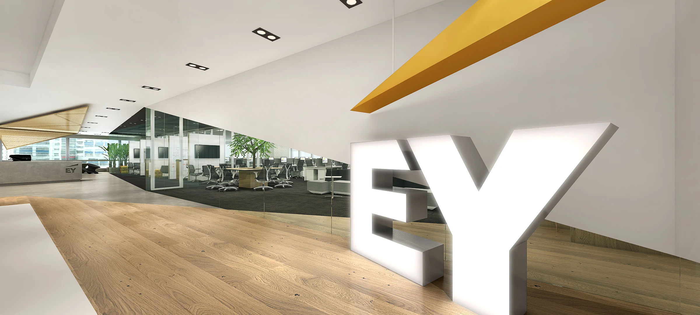 EY Jakarta Workplace — Ruang fokus