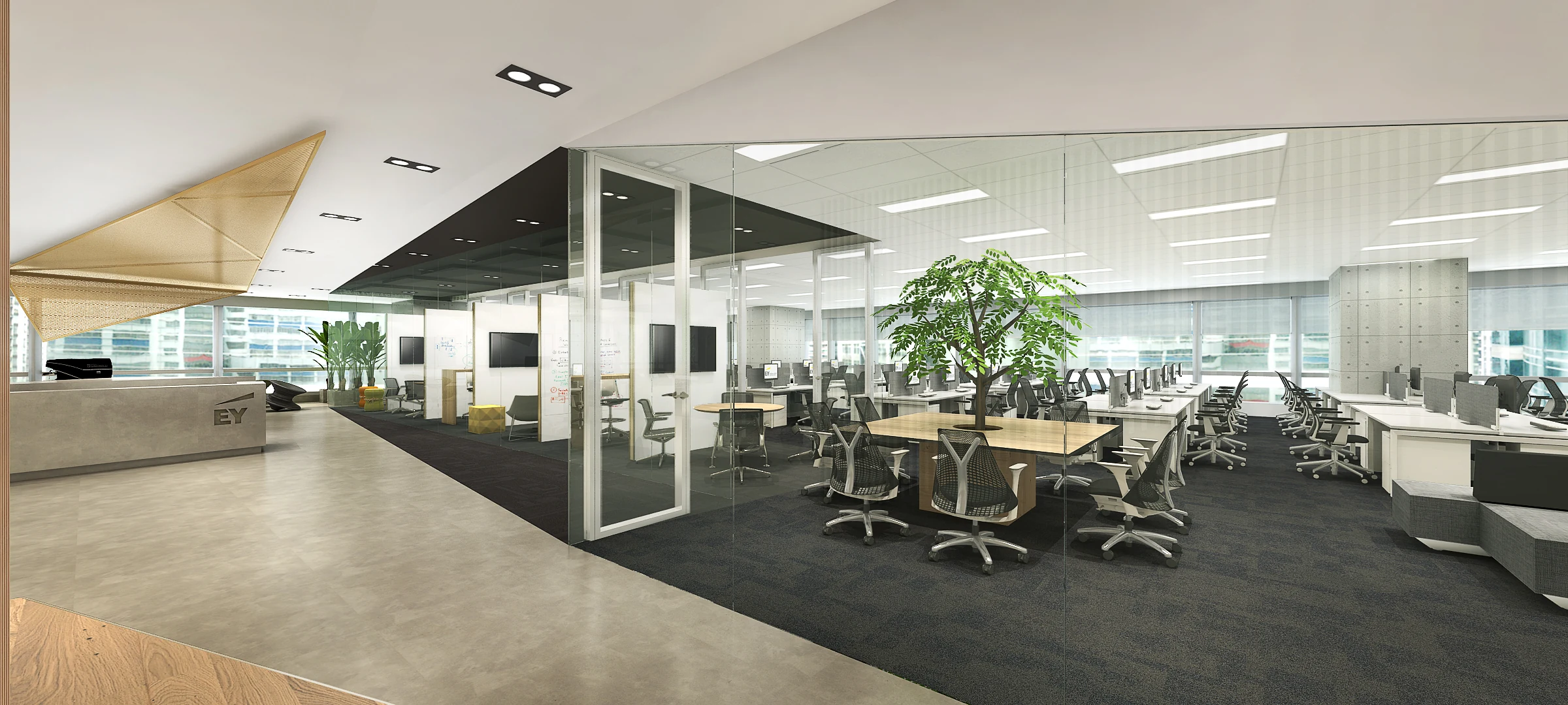 EY Jakarta Workplace — Detail material