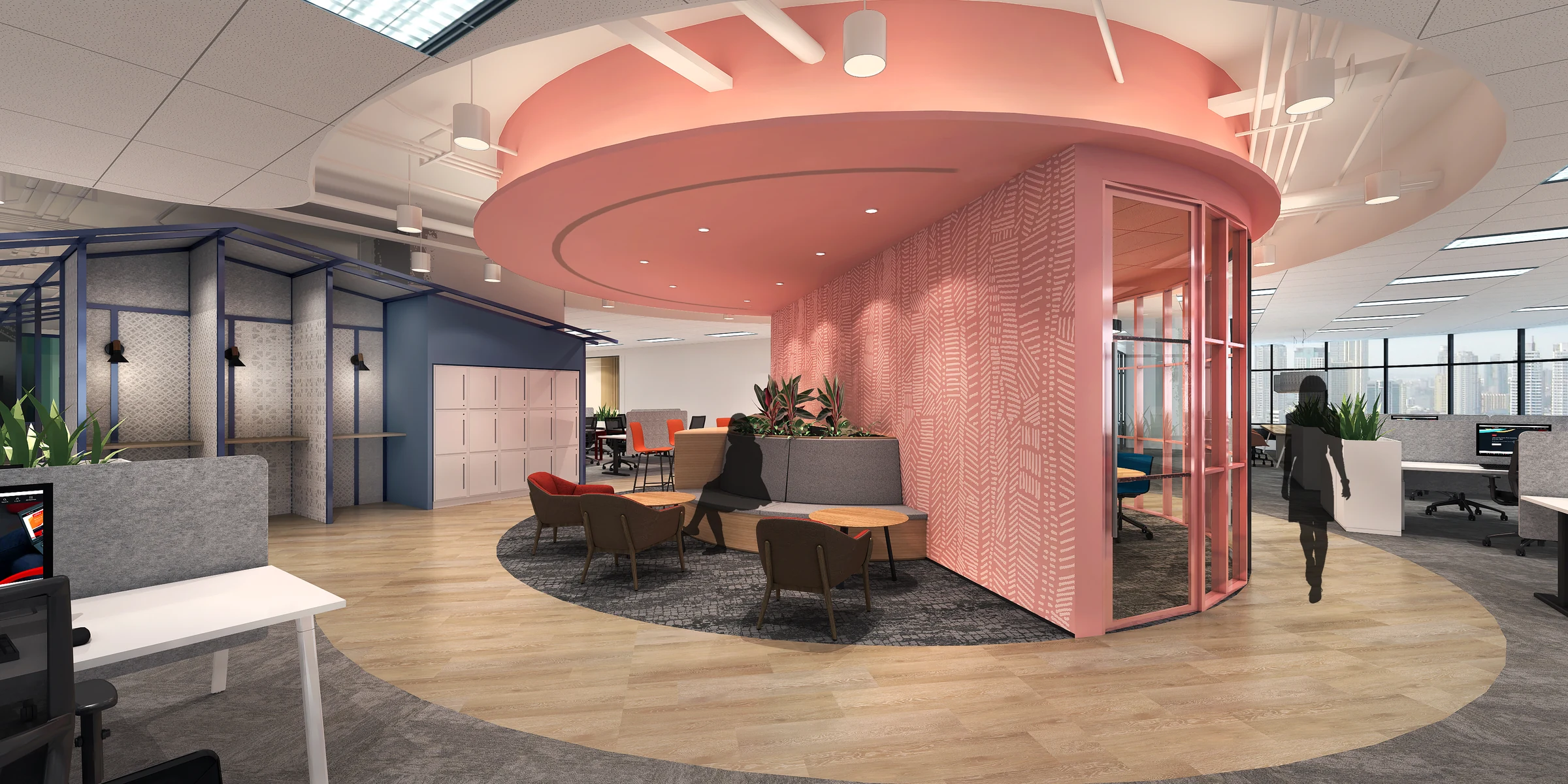 Nestlé Jakarta Workplace — Rangkaian kedatangan