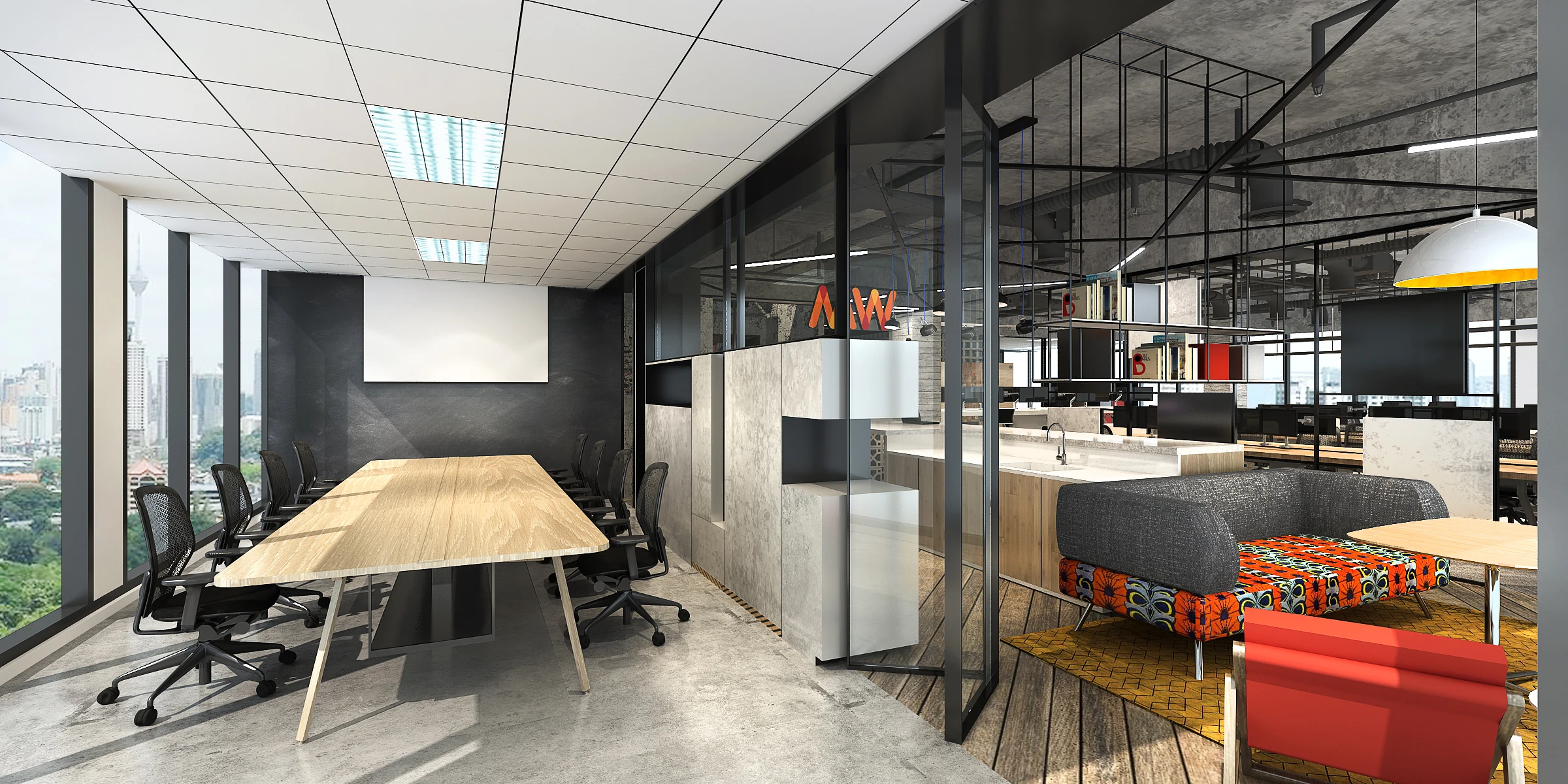 WPP GroupM Jakarta Campus — Collaboration lounge